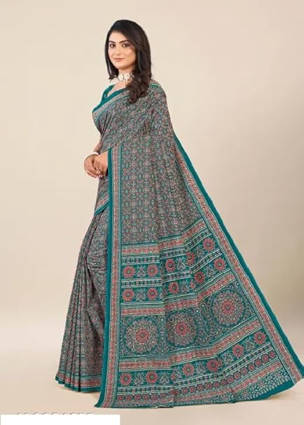 Pure Cotton Ajrakh Saree